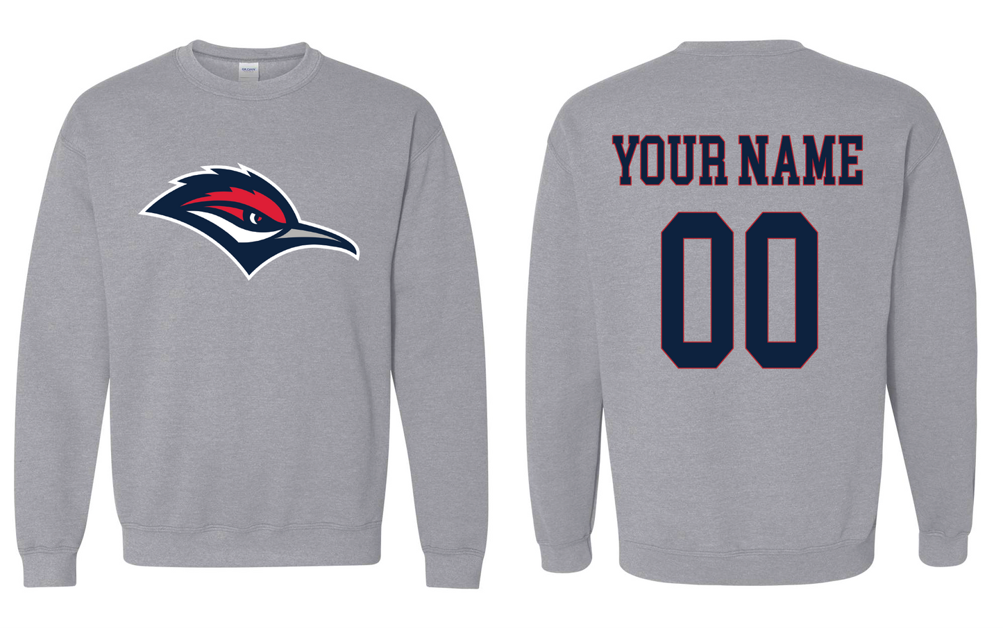 Aubrey Personalized Grey Crewneck