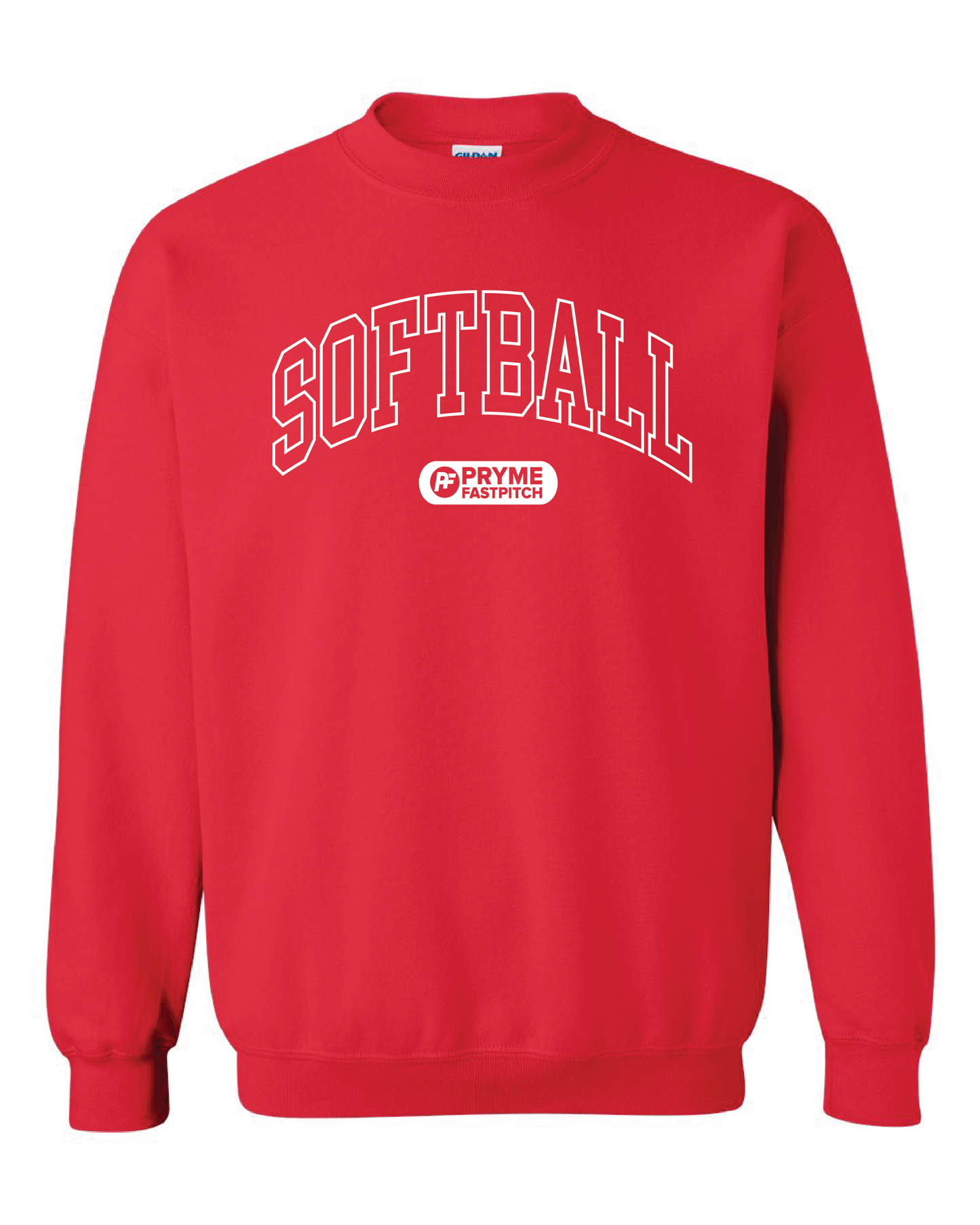 Red Adult PRYME Crewnecks