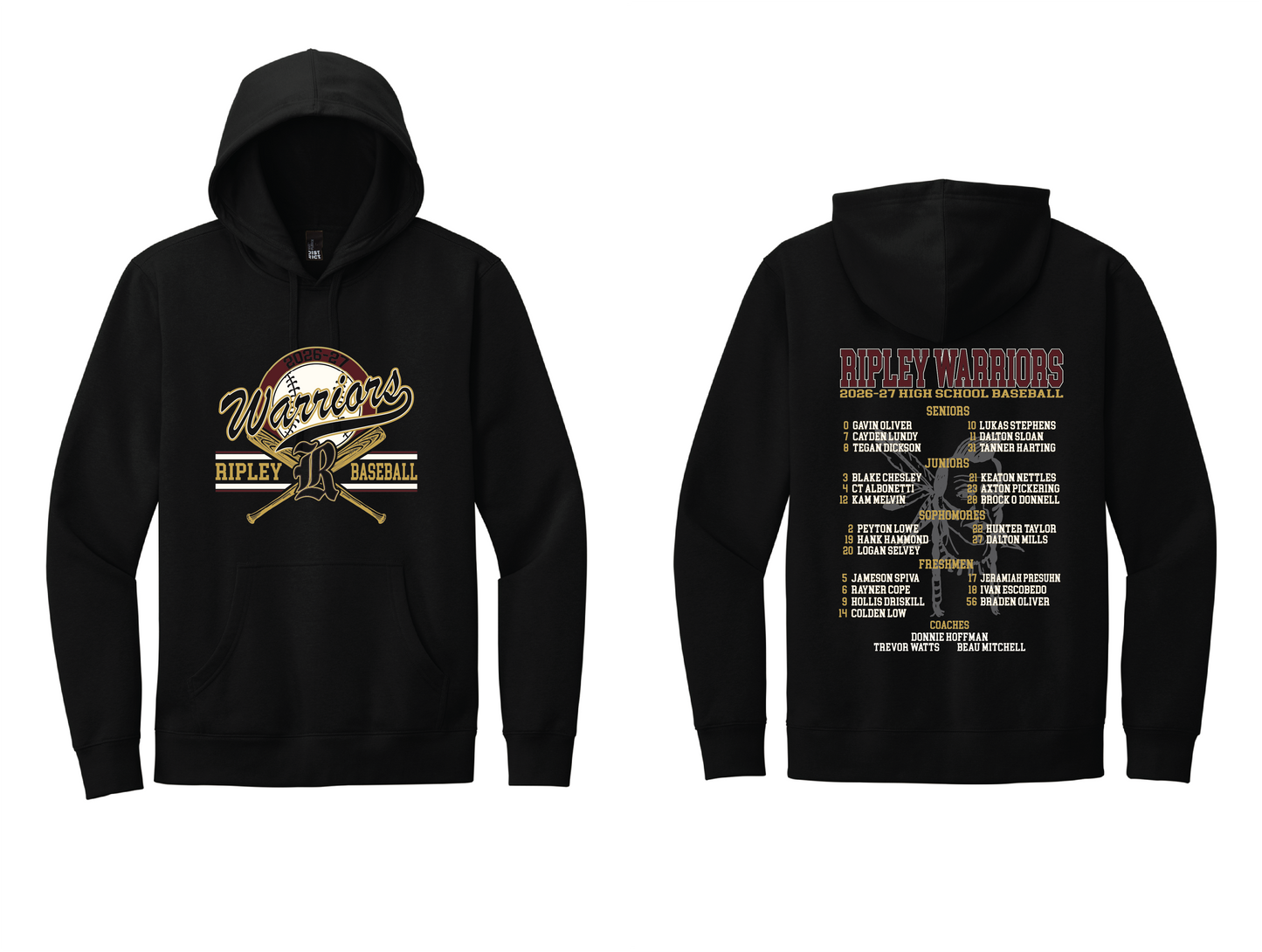Ripley 2026-27 Baseball Hoodie