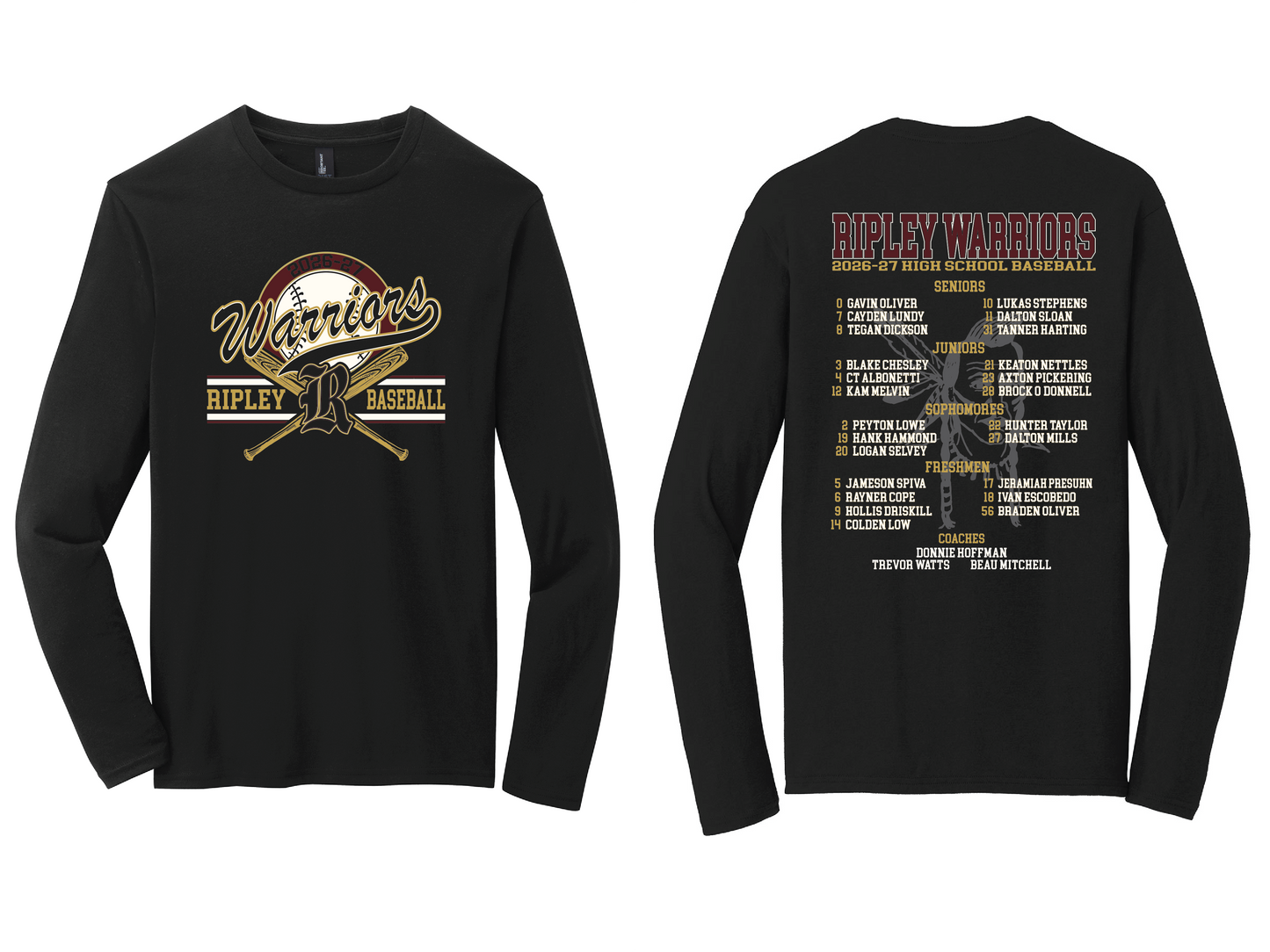 Ripley 2026-27 Baseball Long Sleeve Tee