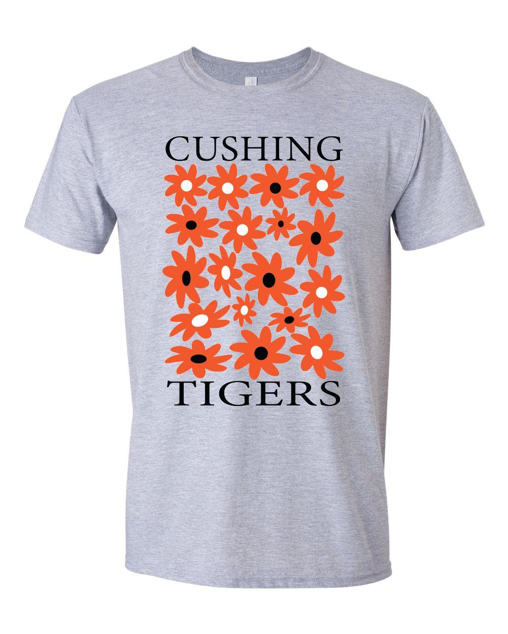 Floral Cushing Tigers