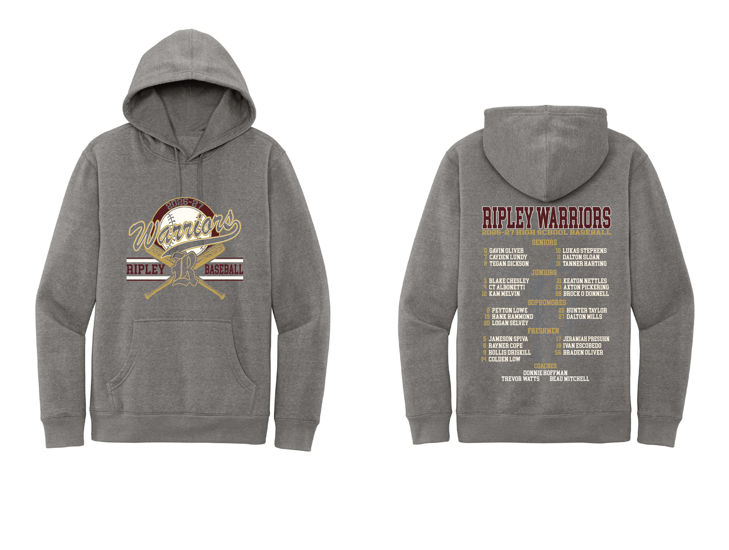 Ripley 2026-27 Baseball Hoodie