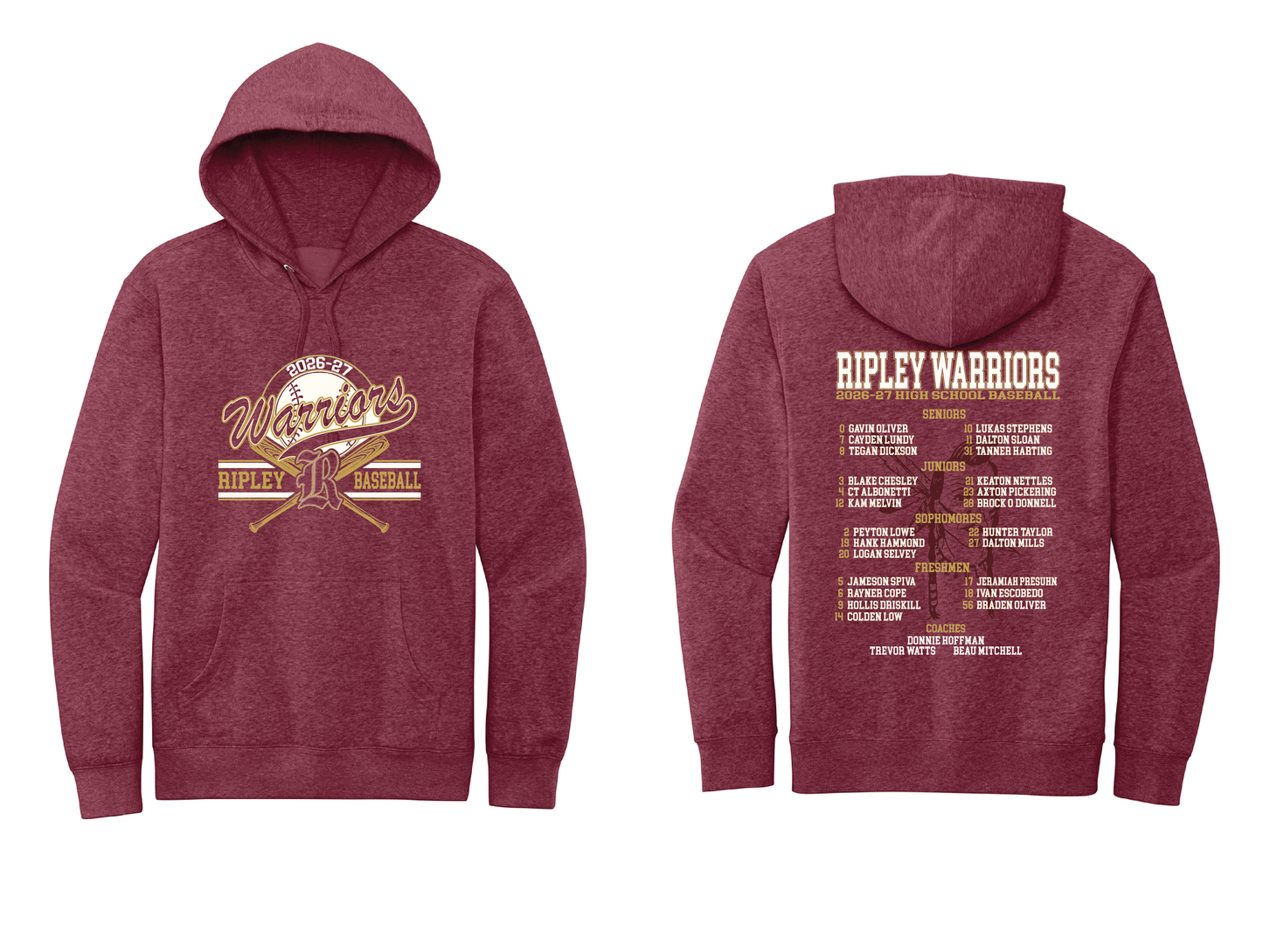 Ripley 2026-27 Baseball Hoodie