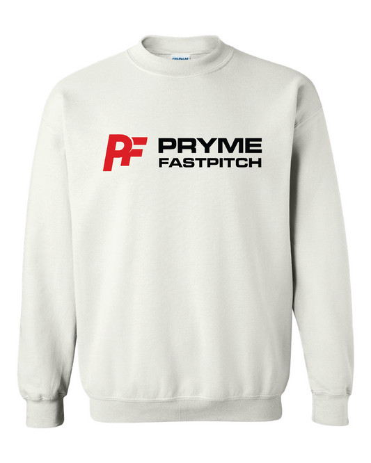 White Adult PRYME Crewnecks